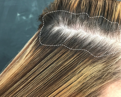 Chấm chân tóc để tóc nhuộm lên màu đẹp