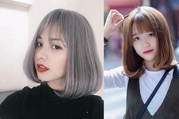 Kiểu tóc ép cụp đuôi